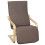 Homcom Butaca de Salón Marrón 66.5 x 94 x 100 cm 1
