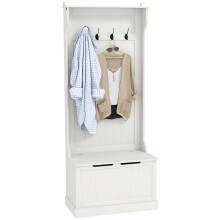 Perchero Zapatero Blanco 71.5 x 39.5 x 170 cm