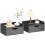 Homcom Mesitas de Noche Negro 40 x 30 x 19.5 cm 1