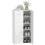 Homcom Zapatero Blanco 55 x 36 x 108 cm 1