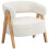 Homcom Butaca de Salón Blanco 70 x 64 x 71 cm 1