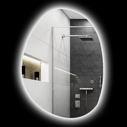 Homcom Espejo de Baño Gris 80 x 5 x 60 cm
