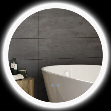 Espejo de Baño Gris 60 x 60 x 3 cm