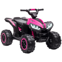 Quad Eléctrico Infantil Rosa 83 x 53 x 55.5 cm