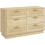Homcom Cajonera de Dormitorio Marrón 110 x 40 x 69 cm 1