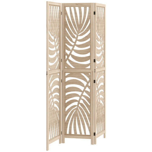 Homcom Biombo Marrón 120 x 1.7 x 170 cm