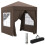 Outsunny Carpa Plegable Marrón 200 x 200 x 240 cm 1