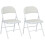 Homcom Sillas Plegable Blanco 45 x 46 x 78 cm 1