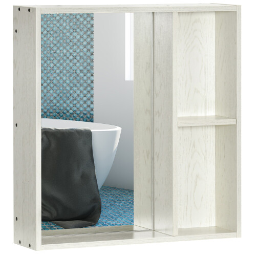Armario con Espejo Blanco 63 x 15 x 65 cm