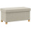Homcom Banco de Almacenaje Beige 76 x 38 x 38 cm 1