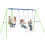 Outsunny Columpio de Jardín Verde 280 x 140 x 178 cm 1