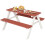 Outsunny Mesa Picnic infantil Marrón 89 x 79 x 50 cm 1