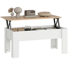 Mesa Centro Elevable Bicolor 100 x 50 x 58.5 cm