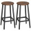 Homcom Taburetes de Bar Marrón 32.5 x 32.5 x 65 cm 1