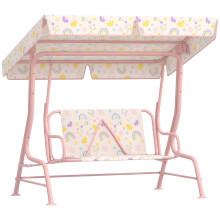 Columpio Jardín Infantil Rosa 112 x 75 x 120 cm