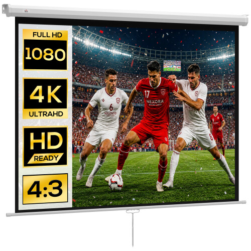Homcom Pantalla Proyector Blanco 181 x 8 x 138 cm
