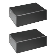 Mesitas de Noche Negro 40 x 30 x 15 cm
