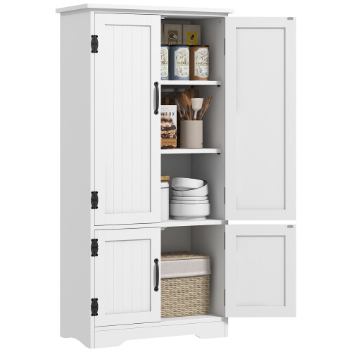 Homcom Alacena de Cocina Blanco 60 x 30 x 123 cm