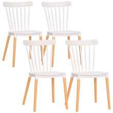 Sillas de Comedor Blanco 43 x 52.5 x 83 cm
