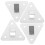 Fire Extinguisher Bracket Metal Silver 5 Pieces 1
