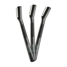 - 3 Pcs Stainless Steel Eyebrow Razor Reusable Eyebrow Razor Facial Hair Razor