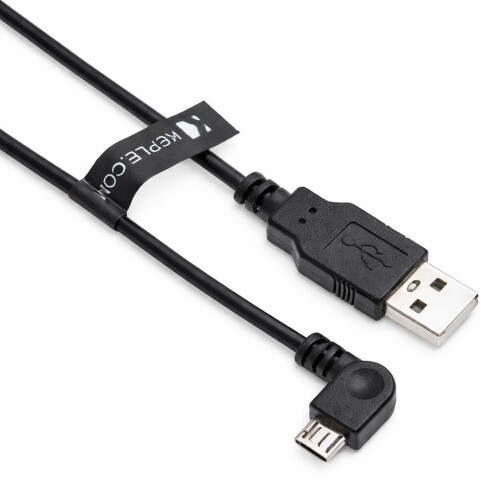 Micro USB Right Angle Cable 1m (3.2ft) – Charging & Data Sync Lead Compatible with TomTom GO 40/50 / 500/5000 / 510/5100 / 60/600 Sat Nav GPS