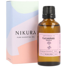 Geranium (Bourbon) Essential Oil - 50ml | 100% Pure Natural Oils | Perfect for Aromatherapy, Diffusers, Humidifier, Bath | Great Skin Cleanser,