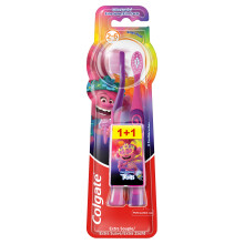 Oral Care Smiles Duo Toothbrushes for Children 2-6 Years - Pack of 4 x 2 - Total 8 Brushes (Random Colours)
