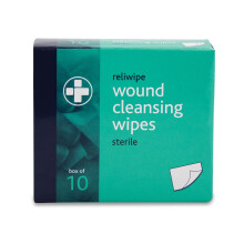REL740 Reliwipe Moist Saline Cleansing Wipe, Sterile & Alcohol-Free (Pack of 10)