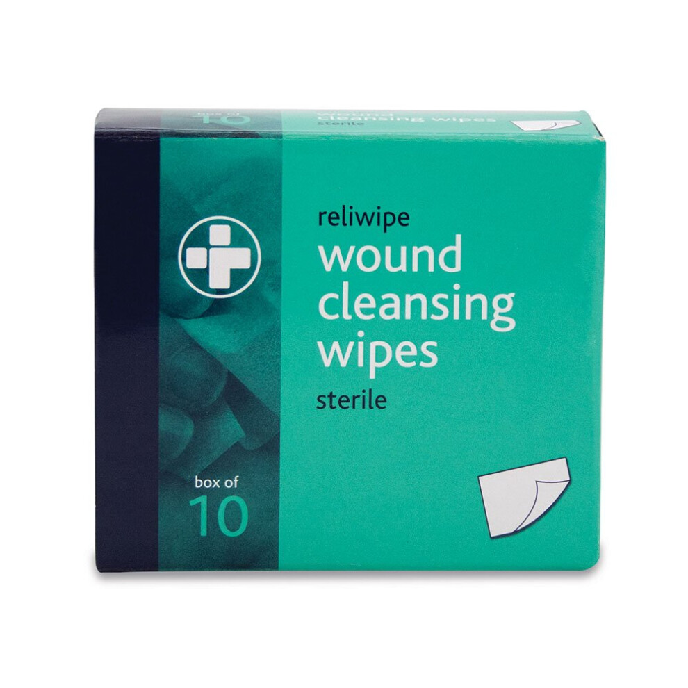 Reliance Medical REL740 Reliwipe Moist Saline Cleansing Wipe, Sterile & Alcohol-Free (Pack of 10) - Image 2