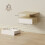 Homcom Mesitas de Noche Blanco 35 x 32 x 22.5 cm 6