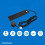 2 m 4 Socket Surge Protected Extension Lead with Neon On Light - Black 2