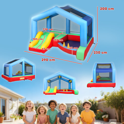 Castillo Hinchable Niño Multicolor 290 x 230 x 200 cm 2