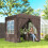 Outsunny Carpa Plegable Marrón 200 x 200 x 240 cm 4