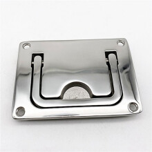 2X Stainless Steel 316 Flush Lift Ring Hatch Pull Handle Locker Cabinet Boat Marine Hardware