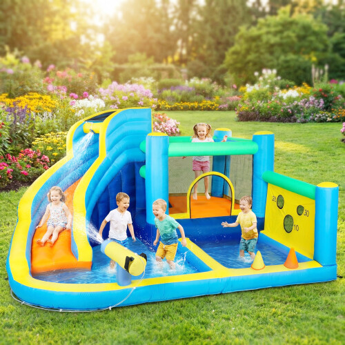 Castillo Hinchable Acuático Multicolor 350 x 320 x 190 cm 1
