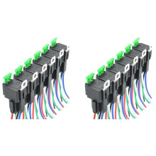 12PCS 5-Pin SPST Automotive Electrical Relay 12V 30A Car Fuse Relay Wiring Harness Car Accessories