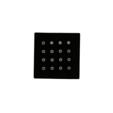 4X Shower Spa Brass Square Massaggi Body Jets Spray Body Shower , Nichel Spazzolato Nero Opaco