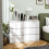 Homcom Cómoda para Dormitorio Blanco 112 x 34 x 75 cm 8