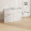 Homcom Cómoda para Dormitorio Blanco 112 x 34 x 75 cm 9