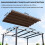 Outsunny Techo de Pérgola Marrón 286 x 245 x 16 cm 6