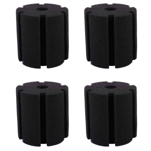 4X Aquarium Filter Biochemical Sponge Foam Replacement Black