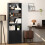 Homcom Estantería para Libro Negro 59 x 29 x 180 cm 7