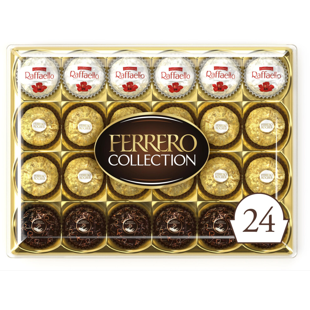 Ferrero Collection Christmas Chocolate Box, 24 Chocolates, 269g | Great Christmas Chocolate Gift, Raffaello, Ferrero Rocher and Rondnoir Chocolates Gift Box, Christmas Chocolates​ - Image 3