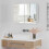 Homcom Armario con Espejo Blanco 80 x 15 x 60 cm 3