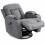 Homcom Sillón Masaje Reclinable Gris 82 x 99 x 103 cm 5