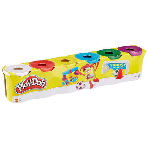 Play-Doh Hasbro Play-Doh C3898EU4 6-Pack Basic Colors,)