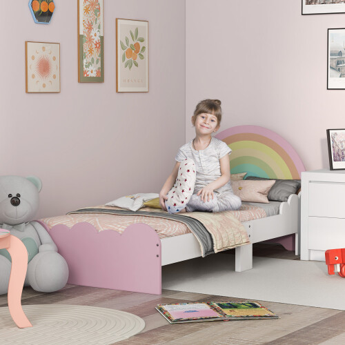 ZONEKIZ Cama para Niño Rosa 143 x 74 x 66 cm 1