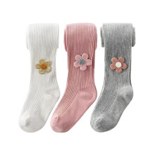 XPX Garment 3 pack Embroidery Animal Cotton Baby Girls Tights Toddler Leggings Stockings For Girls High Quanlity, Style 1:fox, 1-3 Years