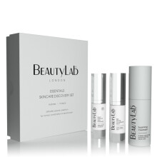 Essentials Skincare Discovery Set, Foaming Cleanser, Face Serum, & Daily Moisturiser SPF20, Suitable for All Skin Types